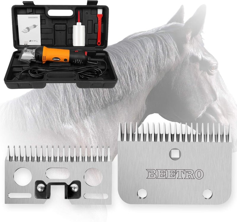 BEETRO 19 and 21 Teeth Horse Shears Replacement Blades, Professional Stainless Steel Clipper Blades for Horse Equine Goat Pony Cattle - Image 4